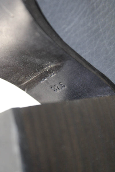 Rag & Bone Womens Leather Zip Up Ankle Boots Grey Size 37.5 7.5