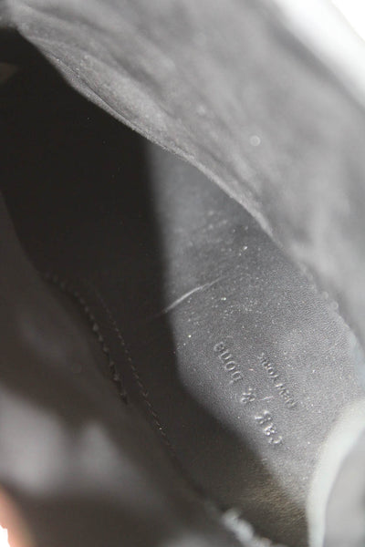 Rag & Bone Womens Leather Zip Up Ankle Boots Grey Size 37.5 7.5