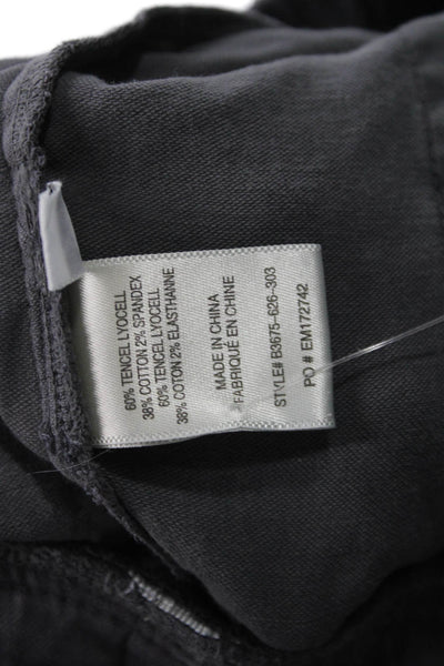 Bella Dahl Womens Cropped Jogger Pants Dark Gray Drawstring Size XS