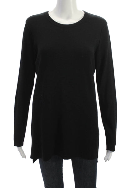 Rag & Bone Women Pullover Black Merino Wool Round Neck Long Sleeve Size M