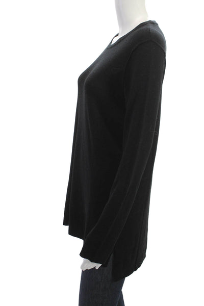Rag & Bone Women Pullover Black Merino Wool Round Neck Long Sleeve Size M
