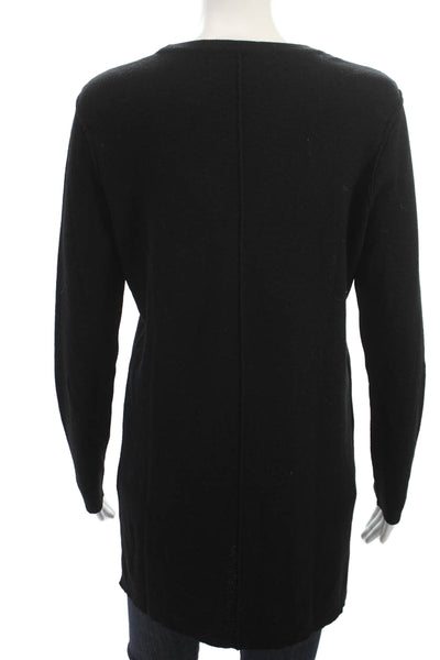Rag & Bone Women Pullover Black Merino Wool Round Neck Long Sleeve Size M