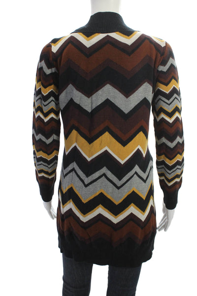Missoni For Target Womens Cardigan Long Sleeve Black Geometric Aztec Size XS