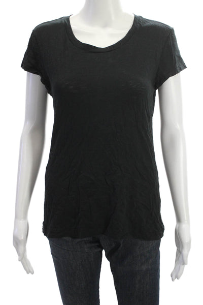 Rag & Bone Jean Womens Black Basic 100% Cotton T Shirt Size S
