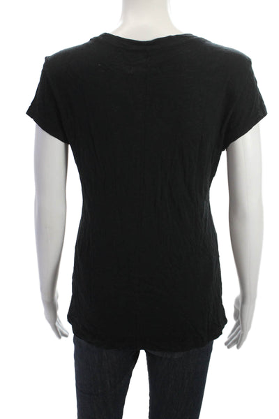 Rag & Bone Jean Womens Black Basic 100% Cotton T Shirt Size S