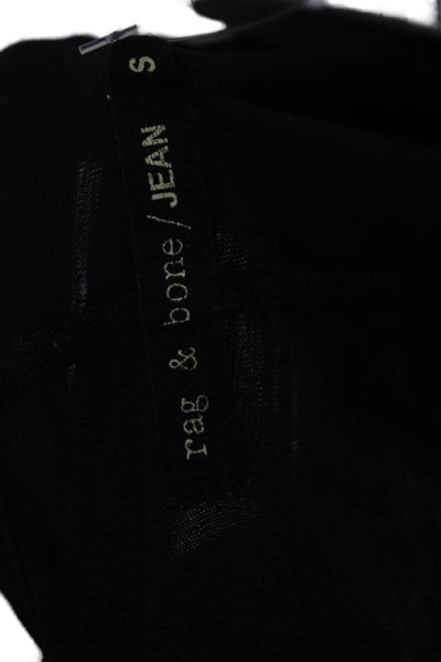 Rag & Bone Jean Womens Black Basic 100% Cotton T Shirt Size S