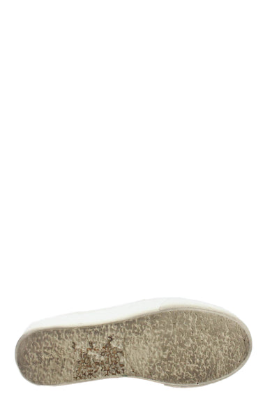 Superga Womens 2790 Canvas Low-Top Platform Casual Sneakers Beige Size 7.5