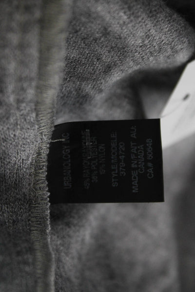 Pure Essence Women Coatigan Gray Mock Neck Long Sleeve Classic Size 2XL