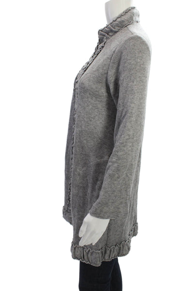 Pure Essence Womens Gray Mock Neck Long Sleeve Sweater Size XS