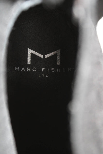 MARC FISHER LTD Womens Suede Pointed Toe Ankle Boots Black Size 7 Medium