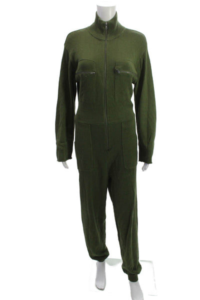 Jens Pirate Booty Womens Green High Neck Long Sleeve Jumpsuit Petite Size S