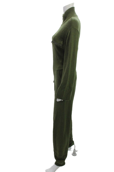 Jens Pirate Booty Womens Green High Neck Long Sleeve Jumpsuit Petite Size S