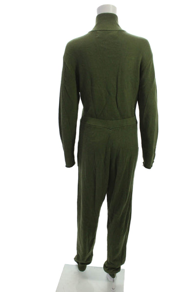 Jens Pirate Booty Womens Green High Neck Long Sleeve Jumpsuit Petite Size S