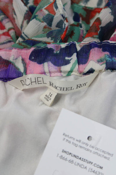 Rachel Rachel Roy Women Sundress Bohemian Floral Square Neck Size 14