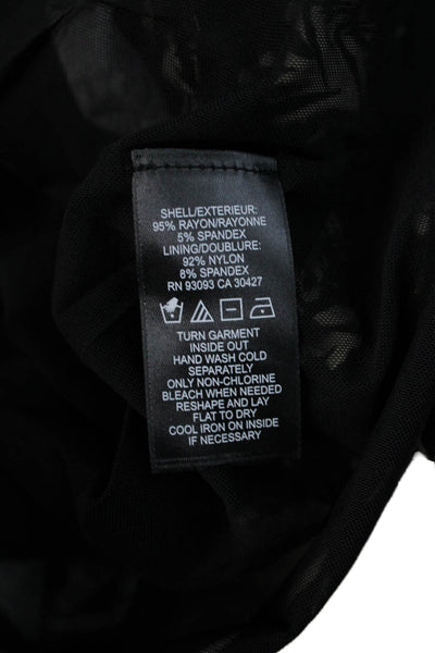 Nic + Zoe Women Shift Dress Black Size 3X