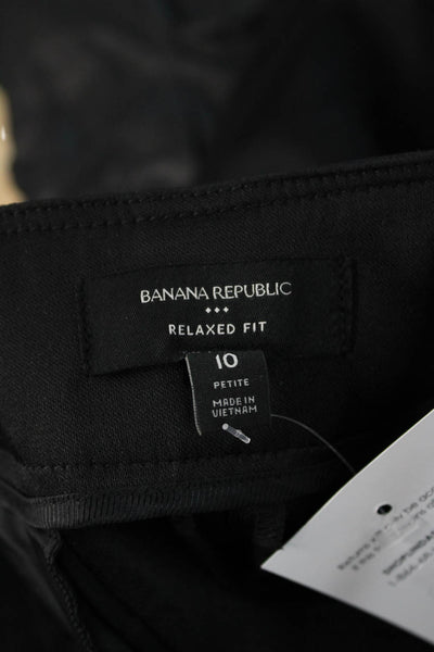 Banana Republic Women Black Cropped Dress Pants Size 10