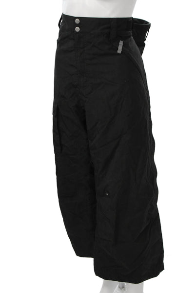The North Face Mens Cargo Snow Pants Black Button Polyester Size XL