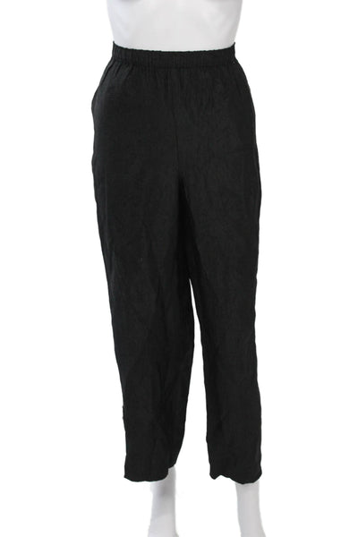 J Crew Women Dress Pants Black 100% Acetate Inseam 27 Size S