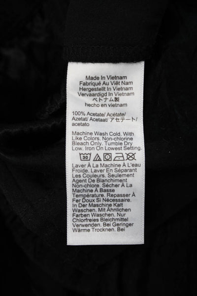 J Crew Women Dress Pants Black 100% Acetate Inseam 27 Size S