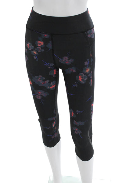 Sweaty Betty Women Capri Floral Leggings Black Size XS