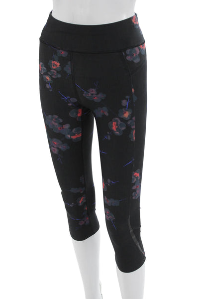 Sweaty Betty Women Capri Floral Leggings Black Size XS
