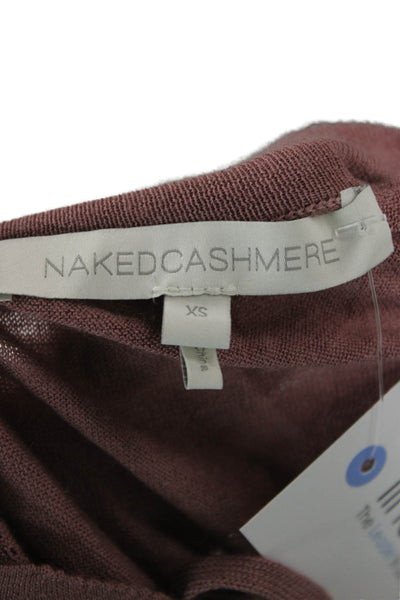 Naked Cashmere Women Brown Bohemian Cashmere Blouse Long Sleeve Size XS