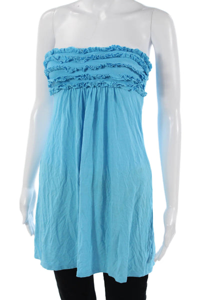 BCBG Max Azria Women Sleeveless Tunic Light Blue Size XS