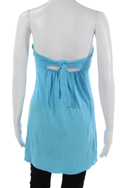 BCBG Max Azria Women Sleeveless Tunic Light Blue Size XS