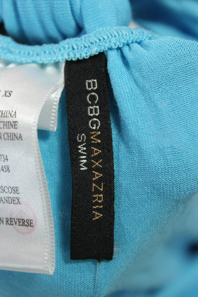 BCBG Max Azria Women Sleeveless Tunic Light Blue Size XS