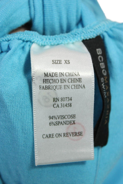 BCBG Max Azria Women Sleeveless Tunic Light Blue Size XS