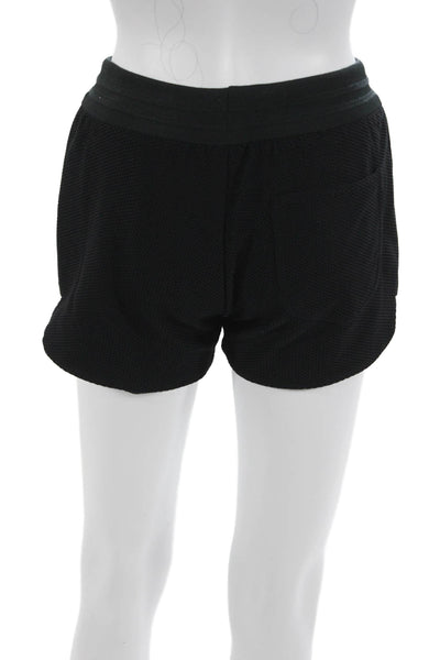 Rag & Bone Women Sweat Shorts Black Cotton Drawstring Size 2XS