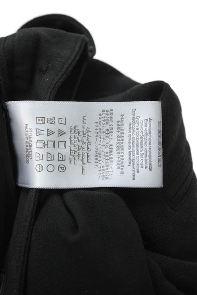 BCBG Max Azria Women Black Button Front Designer Shorts Size 2XS