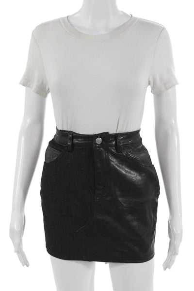 Superdown Women Black Mini Pencil Skirt 100% Polyester Size 2XS