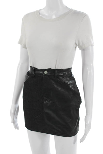 Superdown Women Black Mini Pencil Skirt 100% Polyester Size 2XS