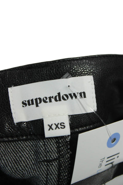 Superdown Women Black Mini Pencil Skirt 100% Polyester Size 2XS
