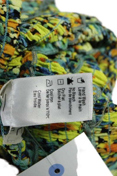 L Space Women Mini Floral Viscose Blue Skort Short Petite Size XS