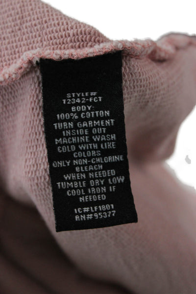 Sanctuary Womens Pullover Hoodie Pink Cotton Size XS