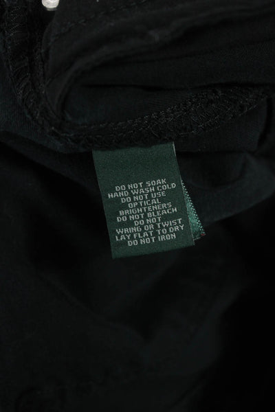 Lauren Ralph Lauren Womens Black Ankle Cropped Pants Size 6