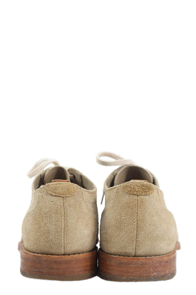 Cole Haan Mens Suede Lace Up Dress Shoes Light Beige Size 8