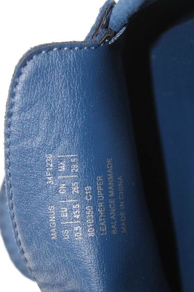 Calvin Klein Mens Suede Buckle Detail Casual Loafers Blue Size 10.5