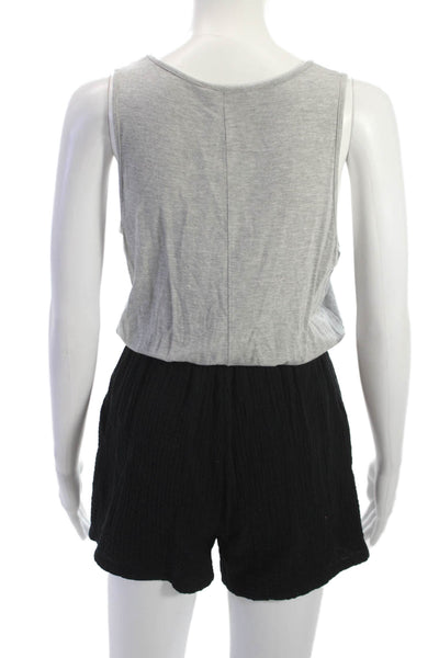 Drew Women Black Sleeveless V Neck Romper Size XS