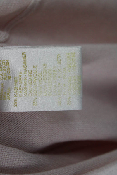 Escada Womens Basic Sleeveless Tank Pink Cashmere Silk Blend Size 42