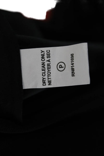 Ramy Brook Women Black Collared Button Up Long Sleeve Blouse Size M