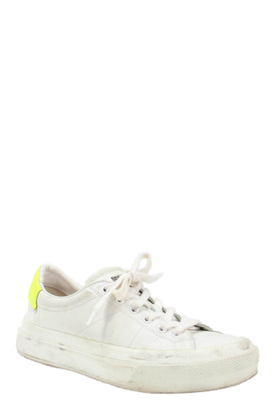 Givenchy Womens Leather City Sport Lace-Up Casual Sneakers White Size 7.5
