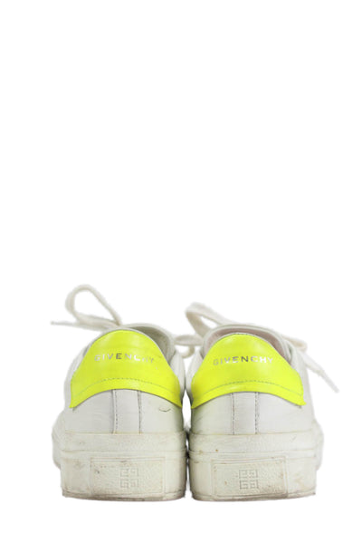 Givenchy Womens Leather City Sport Lace-Up Casual Sneakers White Size 7.5