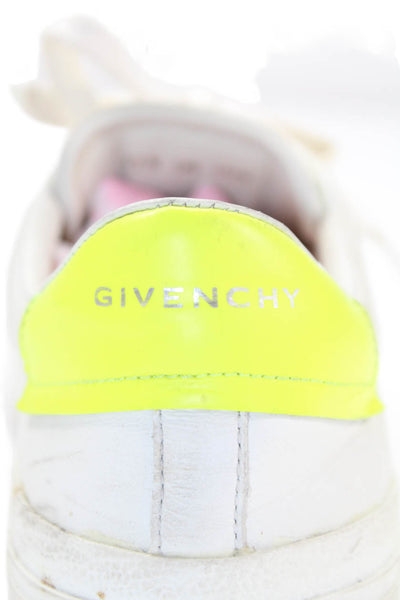 Givenchy Womens Leather City Sport Lace-Up Casual Sneakers White Size 7.5