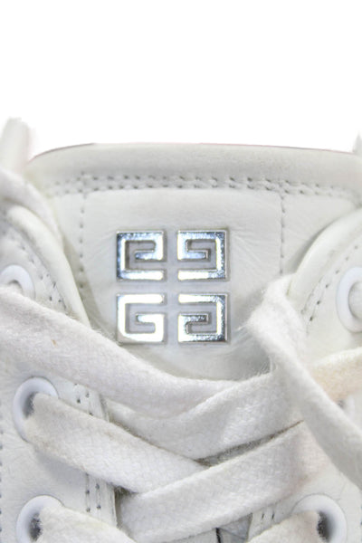 Givenchy Womens Leather City Sport Lace-Up Casual Sneakers White Size 7.5