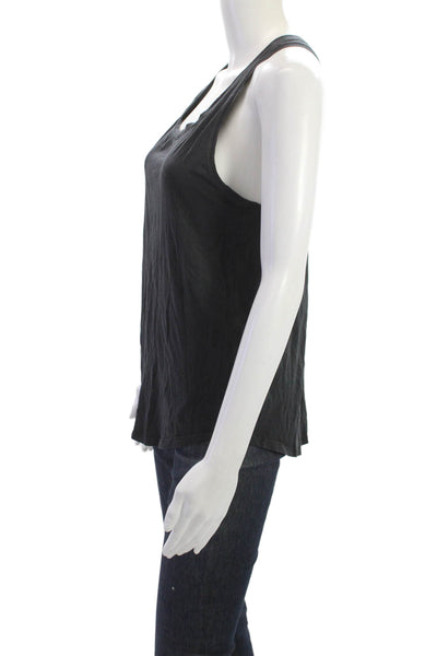 Lululemon Womens Basic Sleeveless Tank Black Pima Cotton Size 4