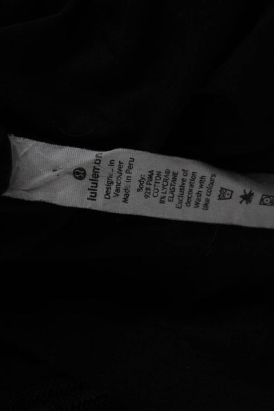 Lululemon Womens Basic Sleeveless Tank Black Pima Cotton Size 4