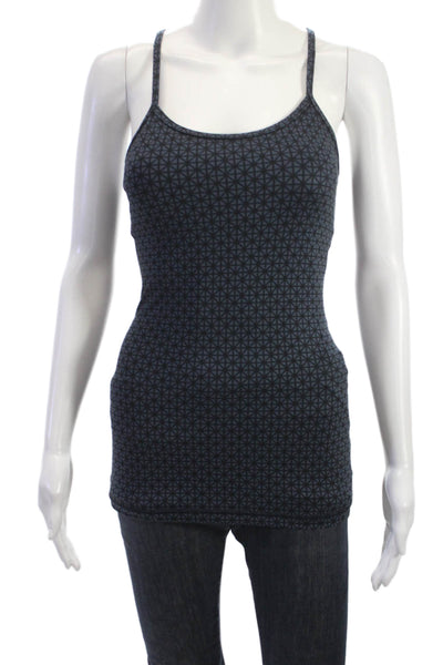 Lululemon Womens Camisole Dark Blue Aztec Nylon Size 2